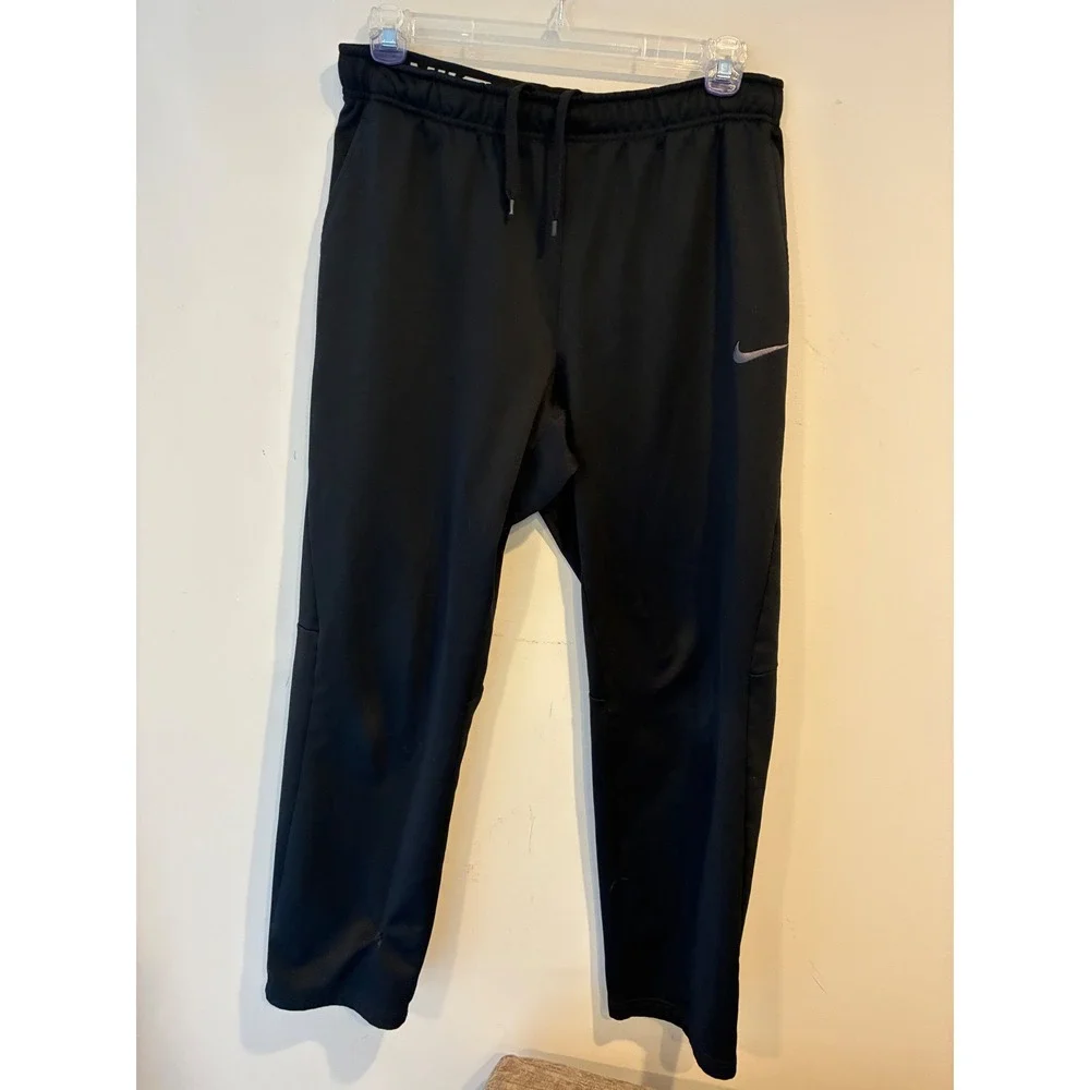 Nike Dri-FIT Mens Training Pants Black Athletic Joggers Size Large